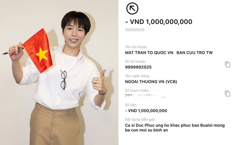 Sao việt 24h nhiều sao việt ủng hộ hàng tỷ đồng khắc phục hậu quả bão bualoi đức phúc - tùng dương góp số tiền khủng - 1