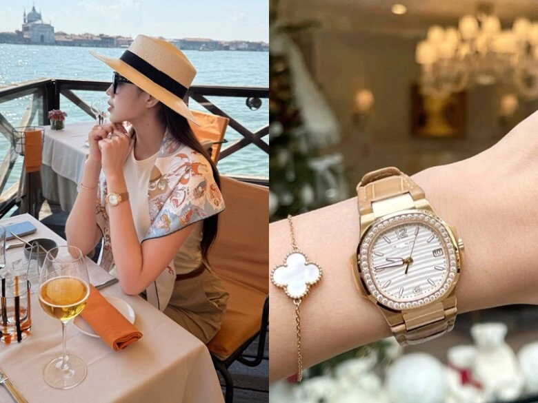 Sắp làm dâu hào môn hoa hậu nông dân giờ ăn mặc phong cách giàu ngầm với phụ kiện tiền tỷ trên tay khi du lịch trời tây - 5