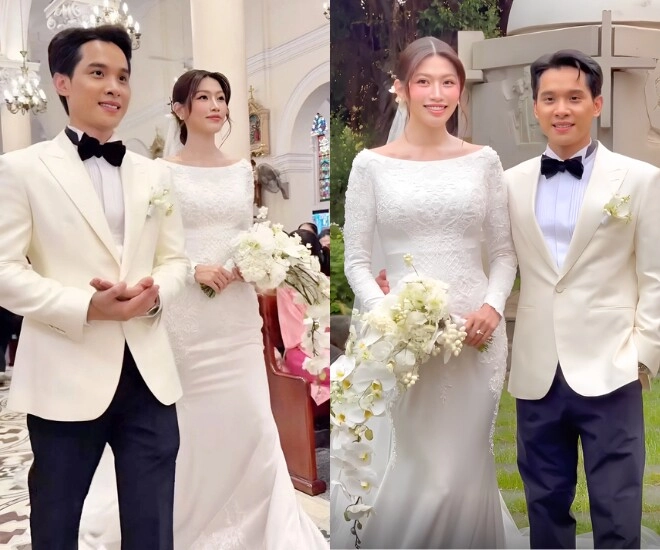 Showbiz việt có thêm nàng dâu hào môn chế nguyễn quỳnh châu làm đám cưới với chồng chủ tịch tại nhà thờ - 1