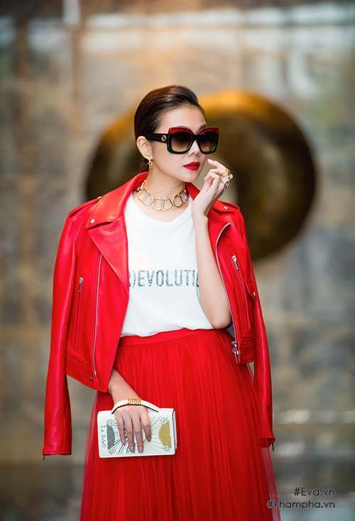 Siêu mẫu thanh hằng diện cây hàng hiệu đỏ rực rỡ giá nửa tỷ đồng đi sự kiện - 3