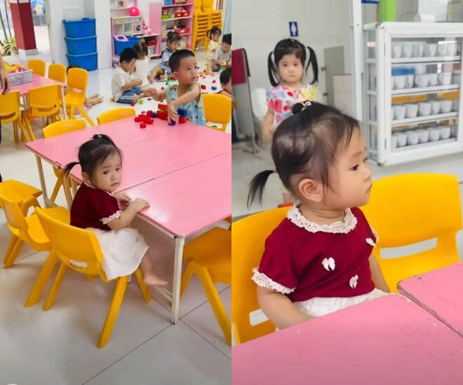 Thanh trúc cho con gái 1 tuổi đi học mẫu giáo ngỡ ngàng vì phản ứng của ái nữ - 1