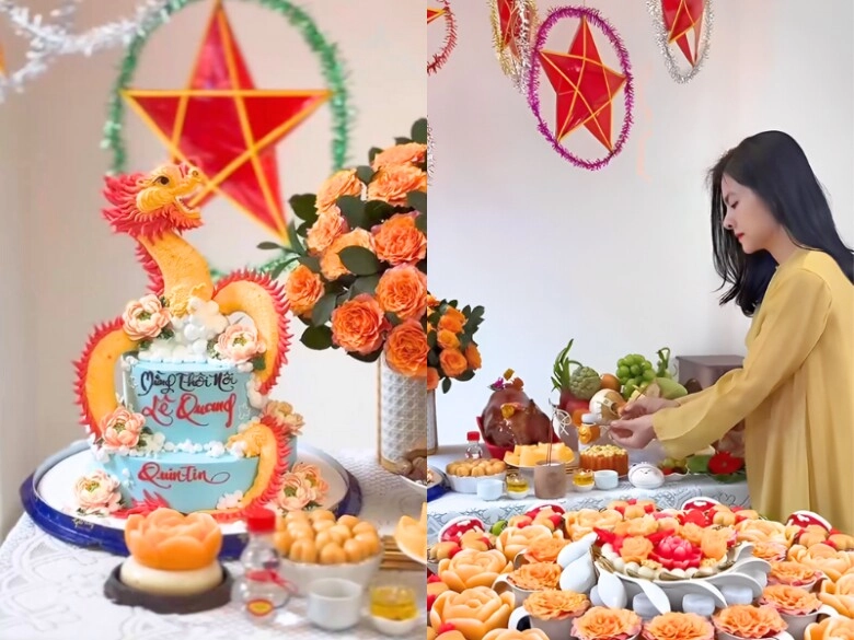 Vân trang bày heo quay dọn thôi nôi cho con trai trong biệt thự 1000m2 quý tử được kỳ vọng nối nghiệp bố đại gia - 2