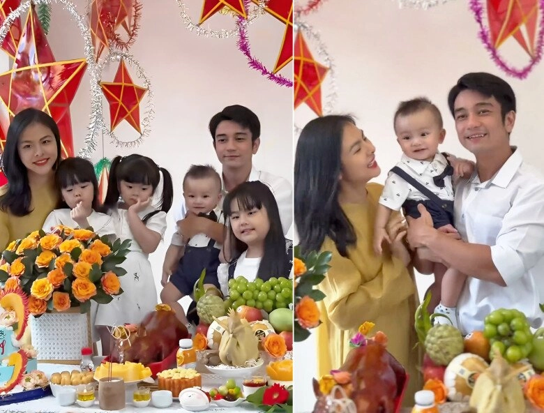 Vân trang bày heo quay dọn thôi nôi cho con trai trong biệt thự 1000m2 quý tử được kỳ vọng nối nghiệp bố đại gia - 3