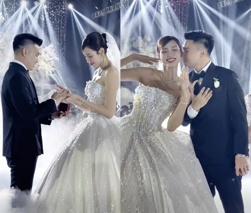 Xúc động khoảnh khắc bố ruột đỗ thị hà khập khiễng dắt ái nữ lên lễ đường trao tận tay cho con rể thiếu gia - 5