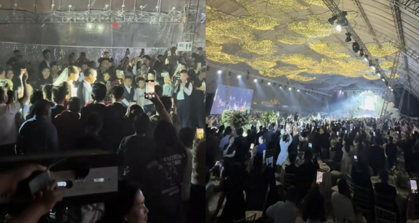 Xúc động khoảnh khắc bố ruột đỗ thị hà khập khiễng dắt ái nữ lên lễ đường trao tận tay cho con rể thiếu gia - 11