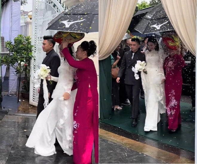 Đỗ thị hà và thiếu gia viết vương đội mưa làm lễ thành hôn rạp cưới lớn nhất quảng trị bị rách do bão số 12 - 3