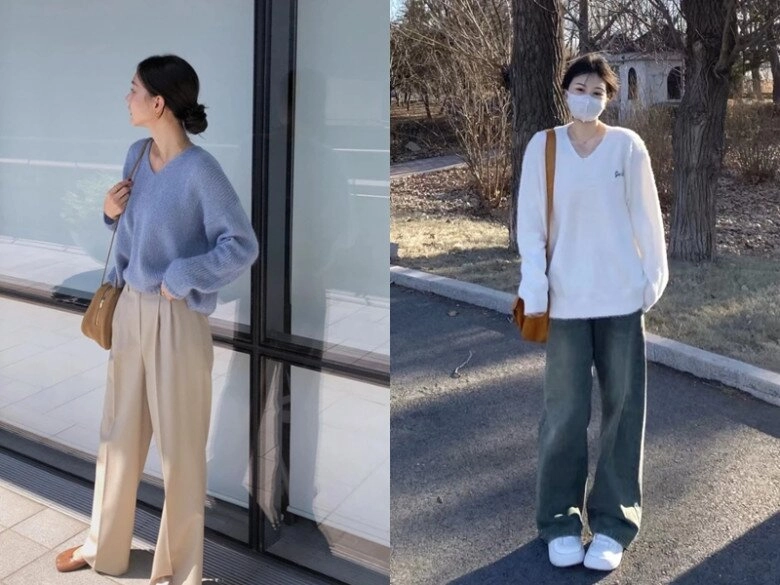 5 combo áo len với quần đẹp bất bại cả người như được bật filter vừa trẻ xinh vừa cao ráo - 2