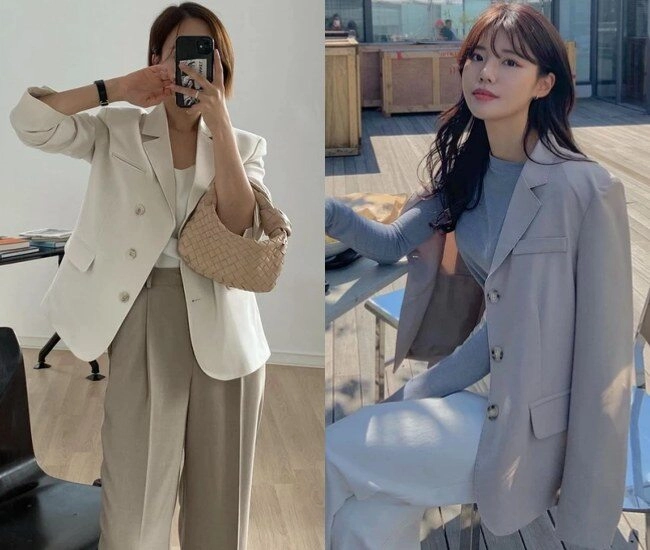 Blazer và kiểu quần chân ái này chính là bộ đôi giúp dân công sở mặc tối giản mà không hề đơn điệu - 1