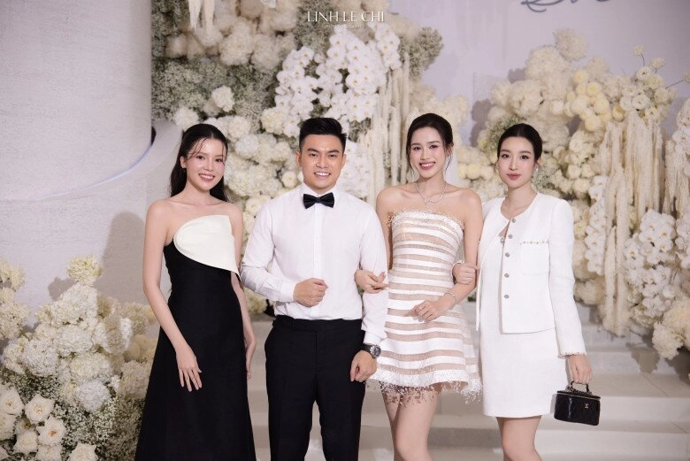 Chiếc váy khiến đỗ mỹ linh vướng tin đồn có tin vui khi đi cưới đỗ hà - 1