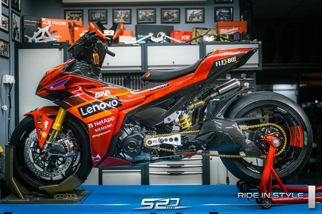 Choáng ngợp với yamaha y16zr độ phong cách ducati desmosedici bagnaia replica của spd racing - 3