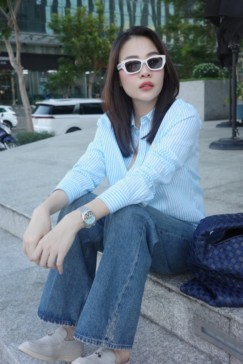 Đàm thu trang được khen mix đồ đơn giản mà sang - 6