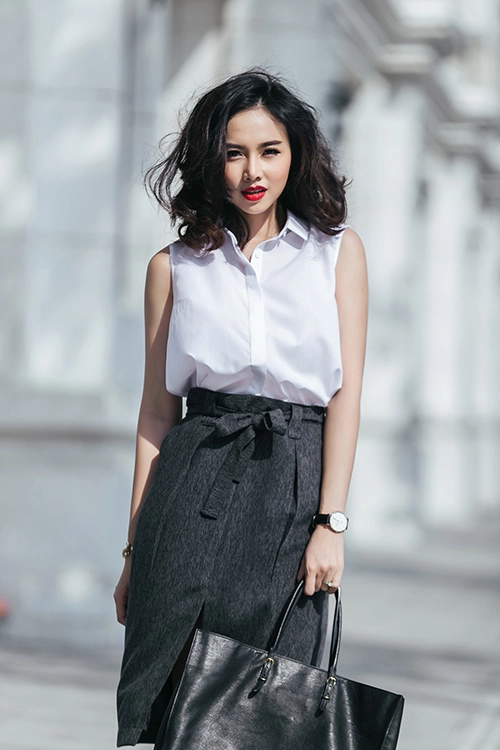 Đinh ngọc diệp đẹp hơn khi mặc kín đáo thanh lịch - 10