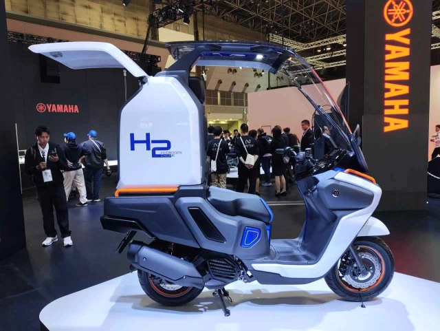 Hình ảnh thực tế yamaha h2 buddy porter chiếc xe ga chạy bằng hydro tại japan mobility show 2025 - 18