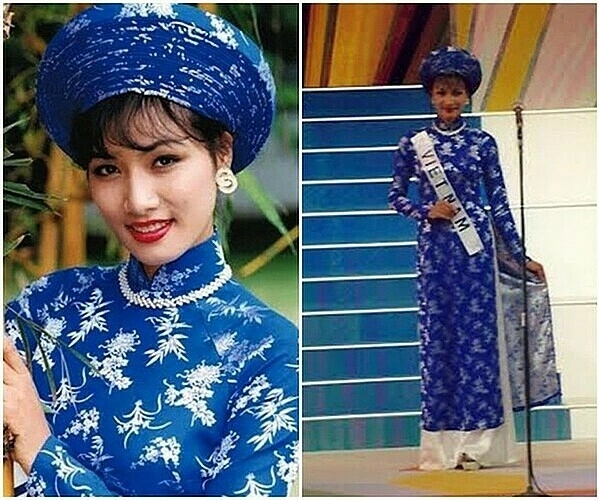Hương giang mặc áo dài trắng tinh tại miss universe nhìn lại 4 lần áo dài việt thắng giải trang phục dân tộc đẹp nhất - 3