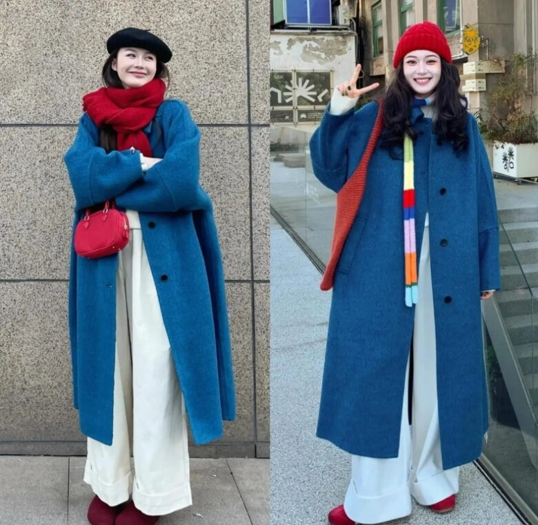 Không phải quần ống rộng hay legging đây là kiểu quần mặc với áo khoác dài đẹp nhất giúp kéo chân dài cả mét - 4