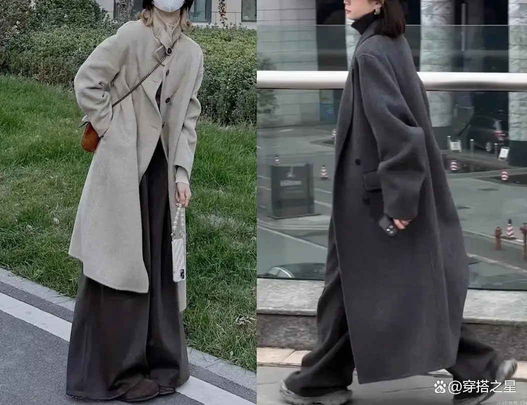 Mặc áo khoác dài nên phối với quần hay váy để tôn dáng chị em cứ áp dụng công thức 3 quần - 3 váy là chân ái - 4