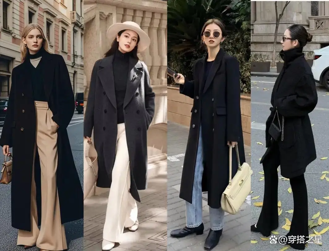 Mặc áo khoác dài nên phối với quần hay váy để tôn dáng chị em cứ áp dụng công thức 3 quần - 3 váy là chân ái - 6