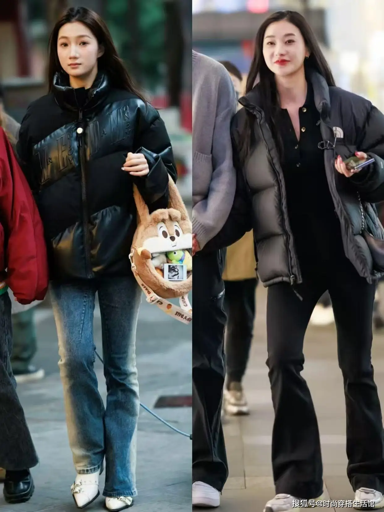 Mặc áo phao nên phối với quần jeans bó sát hay quần ống rộng chị em sành thời trang đều áp dụng công thức này - 4