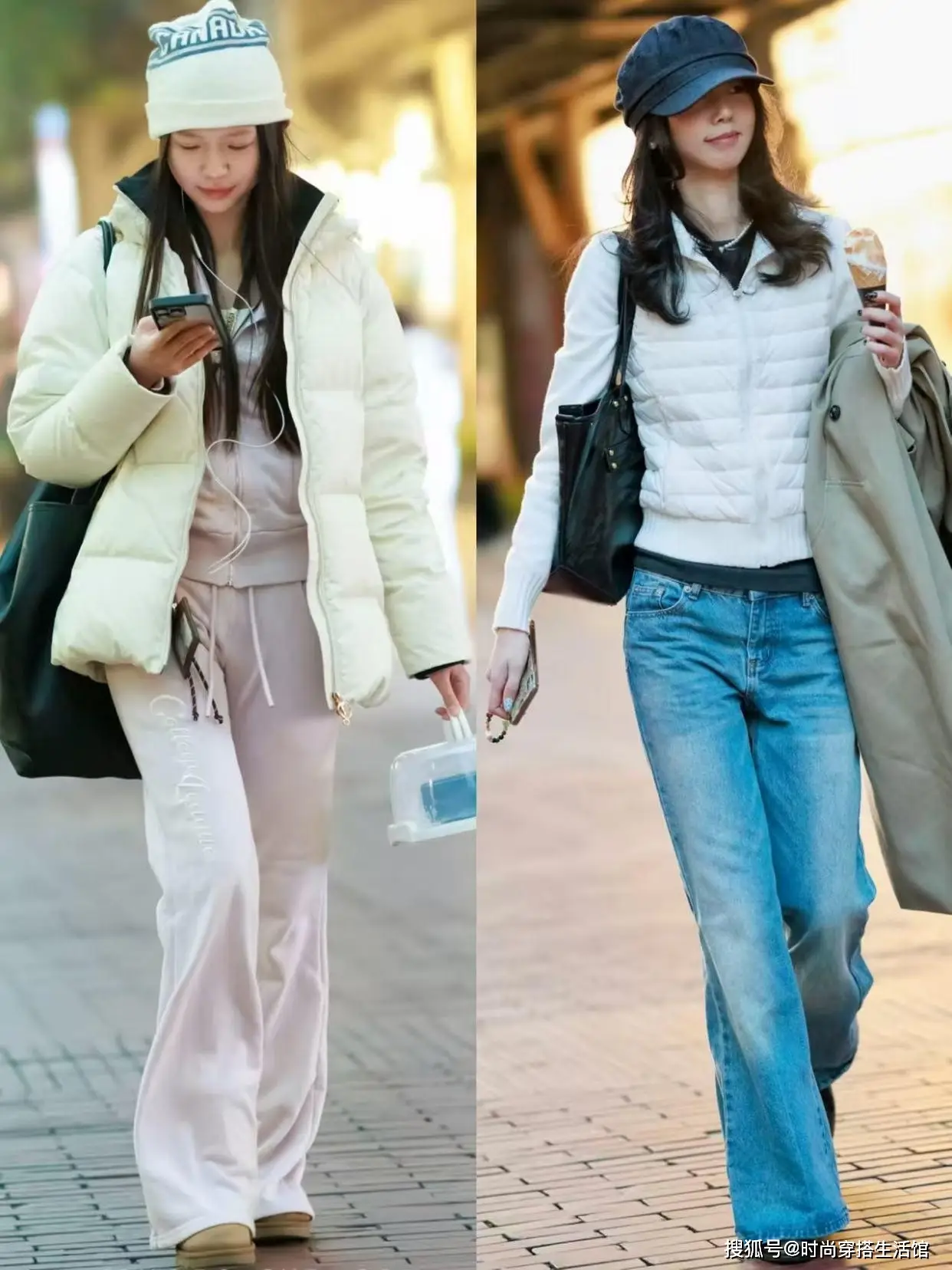 Mặc áo phao nên phối với quần jeans bó sát hay quần ống rộng chị em sành thời trang đều áp dụng công thức này - 5