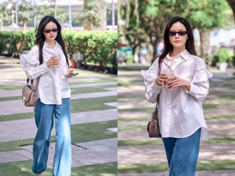 Midu dạo này giấu tiệt body mê người với đồ rộng thùng thình khác hẳn lúc xưa mặc gợi cảm đi dạy - 1