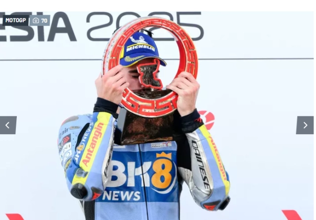 Motogp indonesia gp fermin aldeguer thống trị khi marc marquez gặp tai nạn - 1