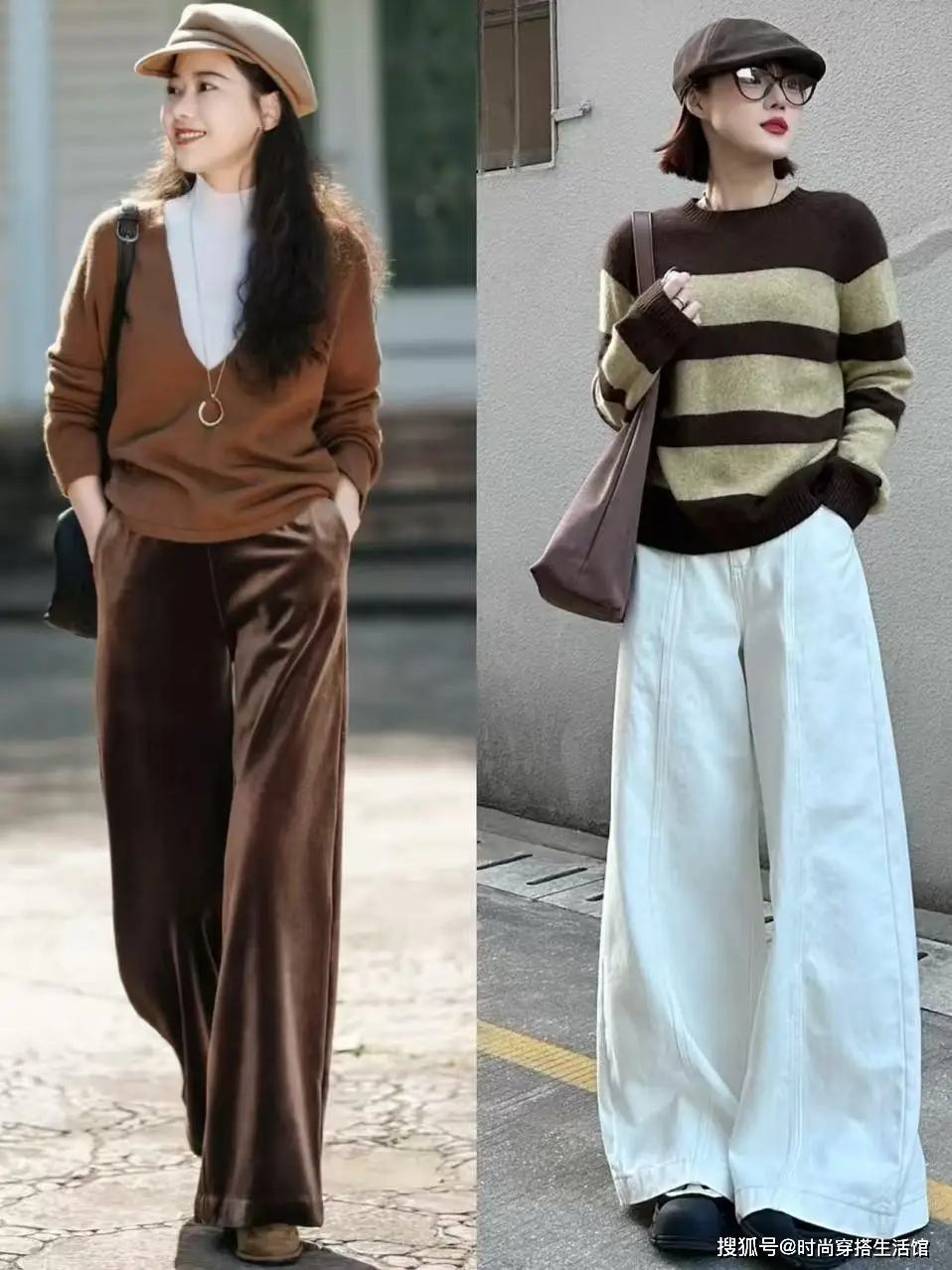 Nhiệt độ giảm chị em phối áo len với 3 kiểu quần ống rộng đơn giản mà thời trang hơn cả khối đồ hiệu - 8