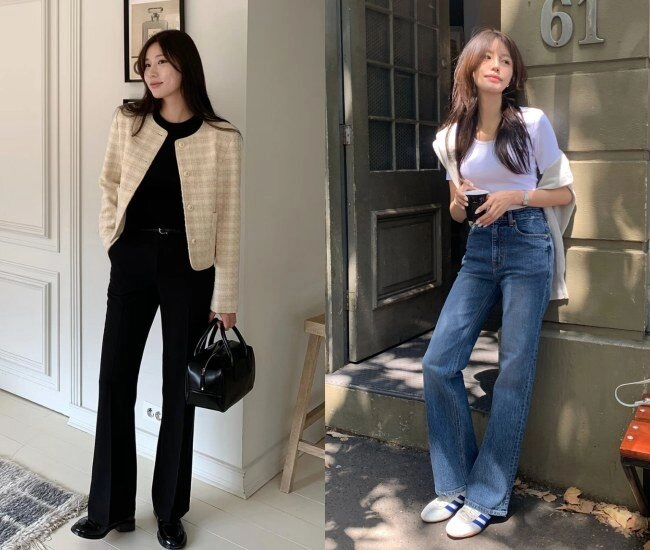 Nhờ công thức 2 quần - 2 váy tôi mang giày bệt mà dáng vẫn gọn gàng tổng thể trông cao ráo hơn hẳn - 1