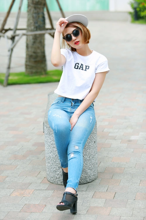 Thời trang chào hè cá tính của diễn viên trang cherry - 6