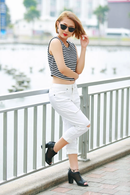 Thời trang chào hè cá tính của diễn viên trang cherry - 10