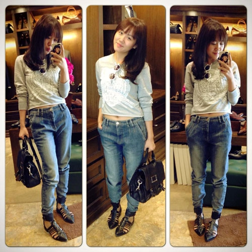 Thời trang thường ngày tươi trẻ của văn mai hương - 11