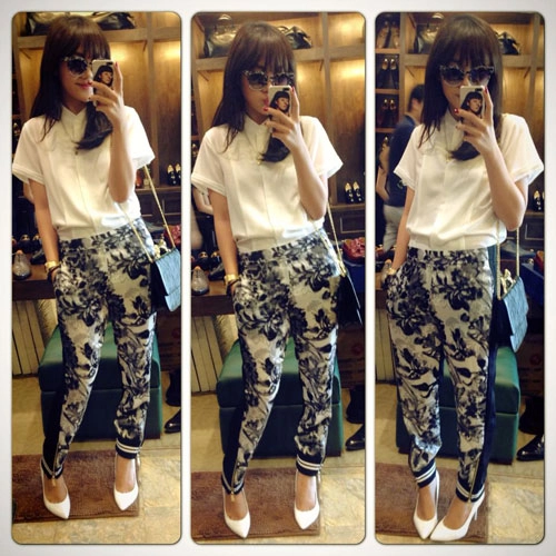 Thời trang thường ngày tươi trẻ của văn mai hương - 14