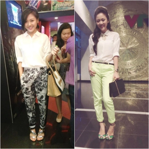 Thời trang thường ngày tươi trẻ của văn mai hương - 15
