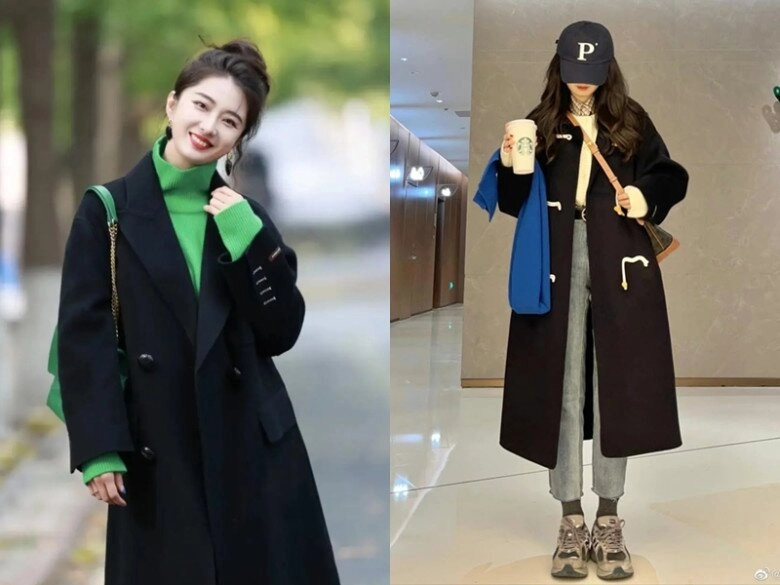 Trong tủ chỉ có một chiếc áo khoác đen tôi áp dụng 5 cách mặc này không bao giờ bị già chát ai cũng khen xinh - 2