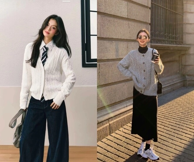 Tủ đồ thu đông lèo tèo vài món chị em mặc gì đi làm tham khảo 16 outfit này đảm bảo lên đồ thanh lịch mà ít tốn kém - 1