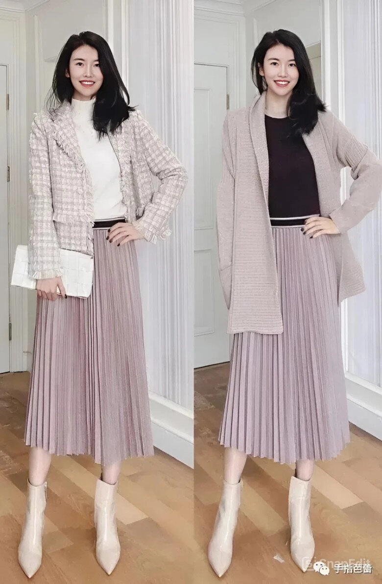 Tủ đồ thu đông lèo tèo vài món chị em mặc gì đi làm tham khảo 16 outfit này đảm bảo lên đồ thanh lịch mà ít tốn kém - 8