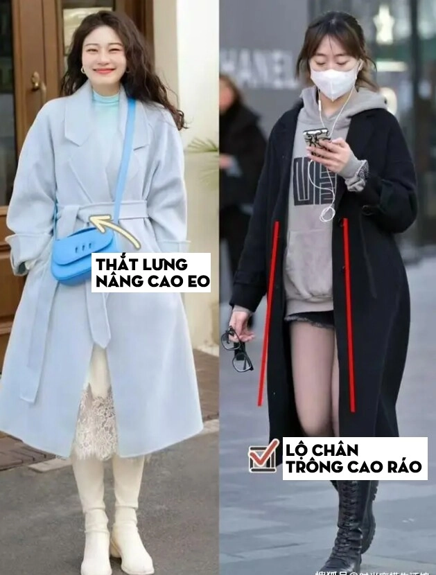 Xu hướng áo khoác 2025 càng dài càng đẹp 3 kiểu áo khoác giúp nàng dưới 1m60 trông như 1m70 sành điệu suốt mùa - 9