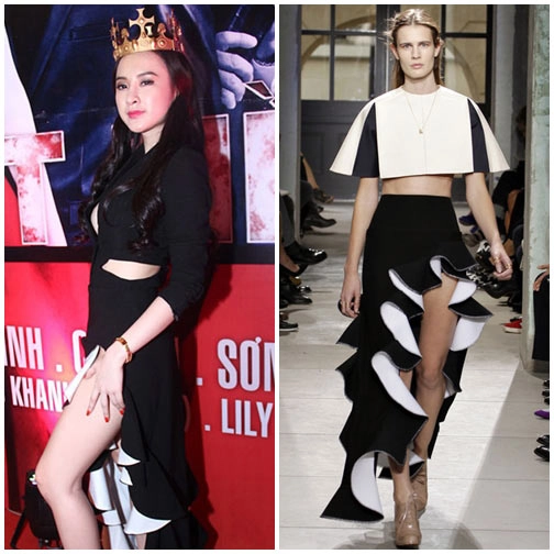 Angela phương trinh mặc váy xẻ hiểm hóc - 8