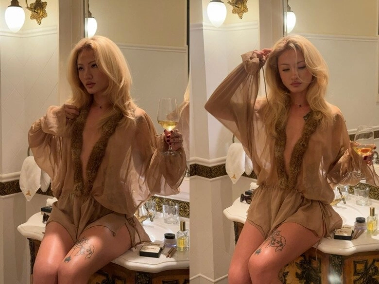 Cô vợ lai việt - đức của diễn viên quốc khánh tóc vàng hoe như tây body tuổi 28 hoàn hảo đến từng centimet - 4