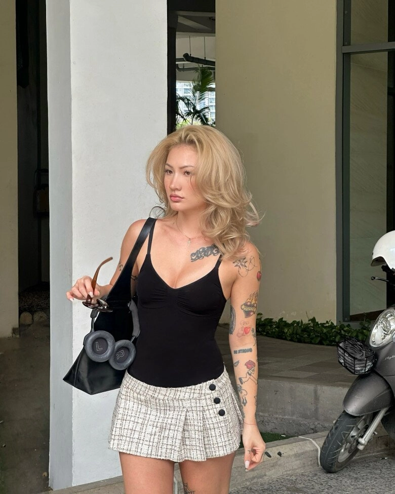 Cô vợ lai việt - đức của diễn viên quốc khánh tóc vàng hoe như tây body tuổi 28 hoàn hảo đến từng centimet - 15