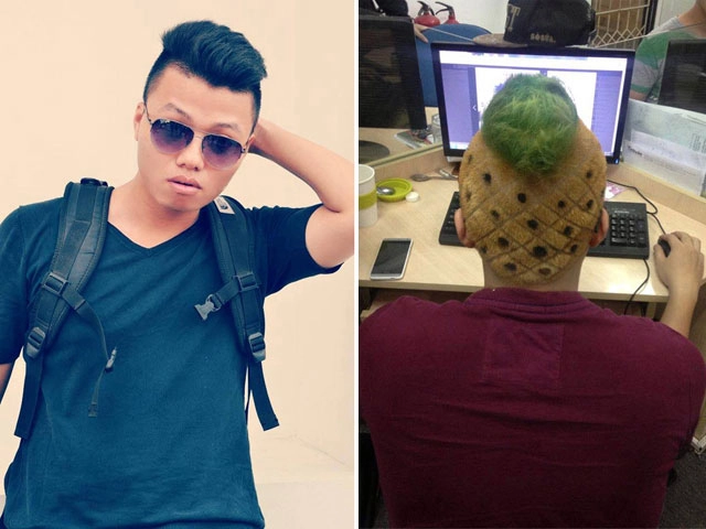 đắng lòng chàng trai việt phải cắt tóc hình quả dứa vì trót dại - 1