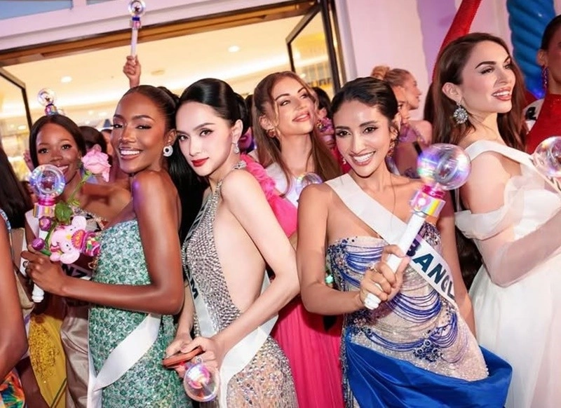Hình ảnh hương giang ở miss universe 2025 gây chú ý - 3