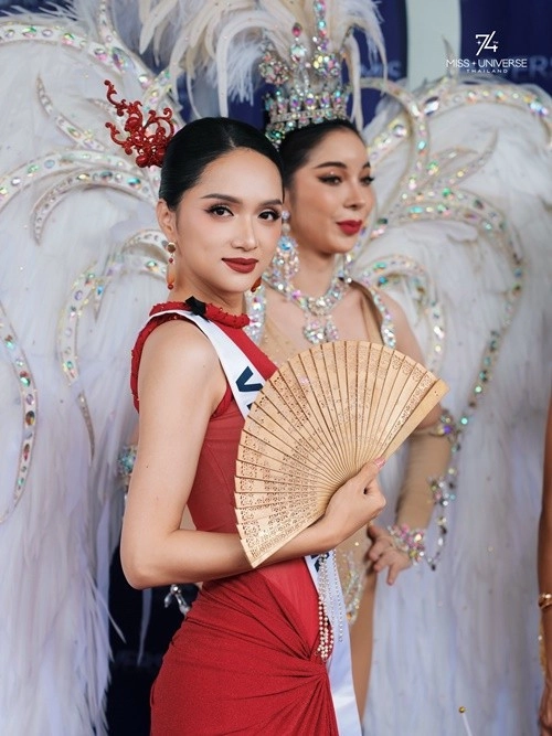 Hình ảnh hương giang ở miss universe 2025 gây chú ý - 9