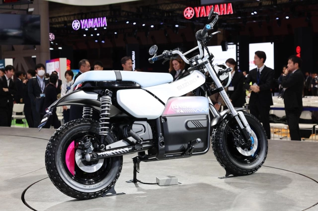 Hình ảnh thực tế của suzuki e-vanvan vừa ra mắt tại jms 2025 - chiếc minibike điện rất đáng chơi - 18