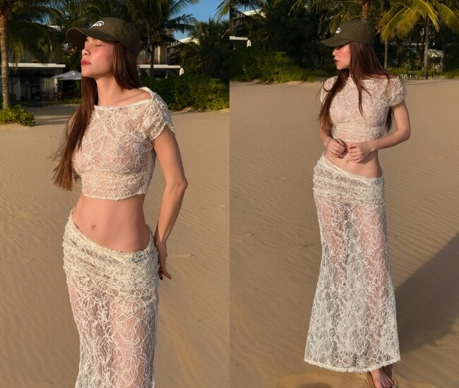 Hồ ngọc hà mặc mỏng tang khoe cặp kiếm nhật đẹp mướt mắt để lộ một điểm khiến dân tình trầm trồ - 1