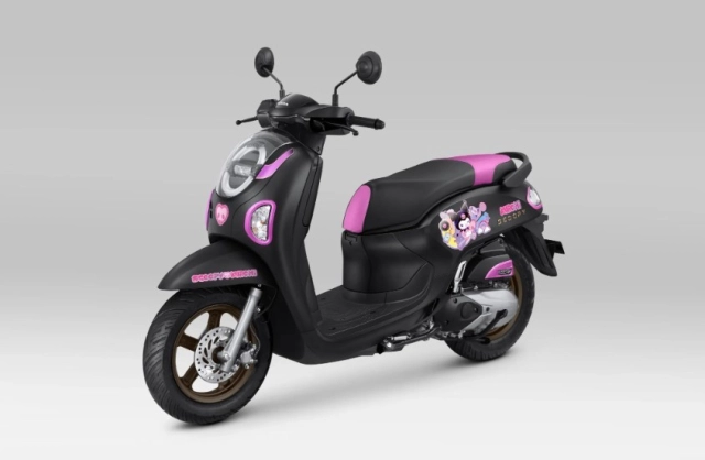 Honda indo trình làng scoopy phiên bản đặc biệt kuromi với phối màu cực kì dễ thương - 4
