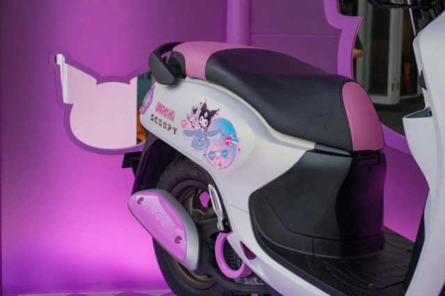 Honda indo trình làng scoopy phiên bản đặc biệt kuromi với phối màu cực kì dễ thương - 6