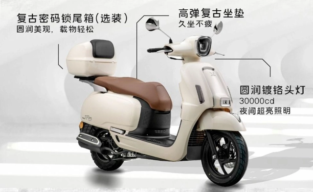 Ra mắt zonsen tf125 - mẫu xe ga retro dành cho phái đẹp có giá bán chỉ từ 23 triệu đồng - 4