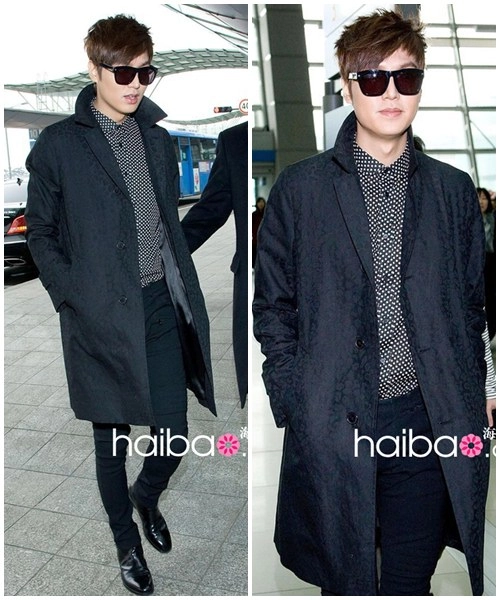 Soi phong cách thời trang sân bay tủ của lee min ho - 1