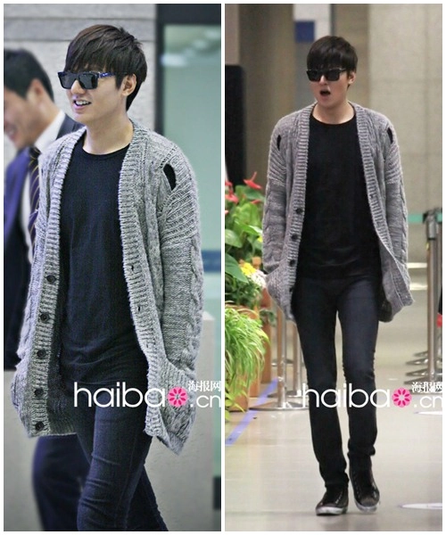 Soi phong cách thời trang sân bay tủ của lee min ho - 5