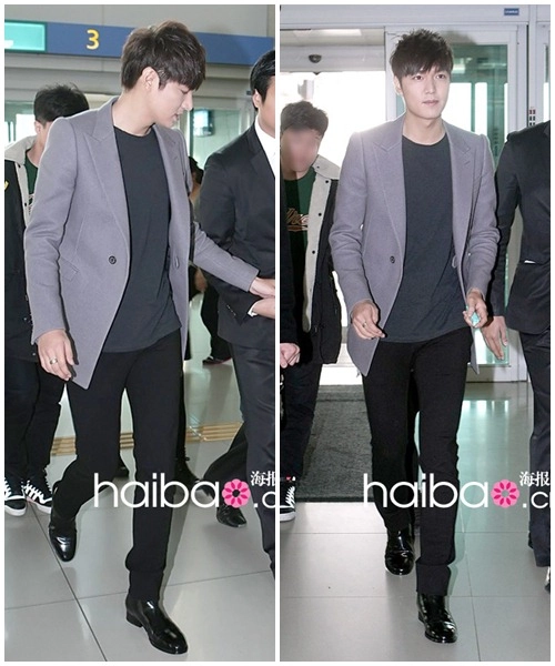 Soi phong cách thời trang sân bay tủ của lee min ho - 8